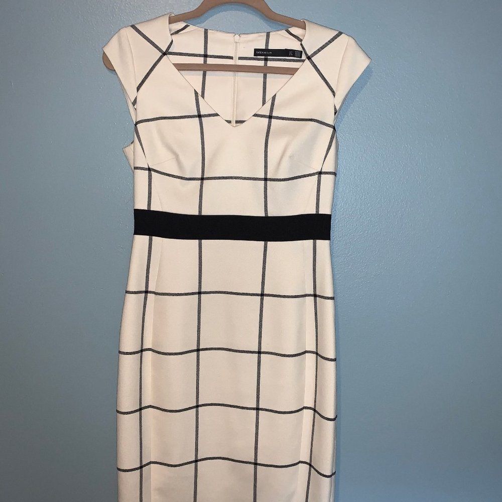 Karen Millen Windowpane pattern dress